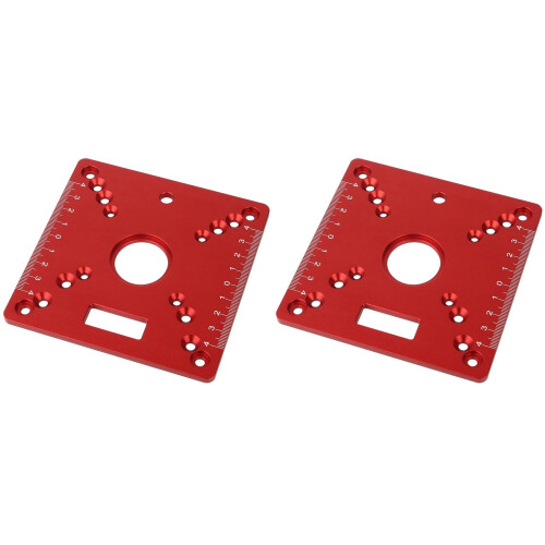2X Router Table Insert Plate,Mini Square Woodworking Bench Flip Plate,