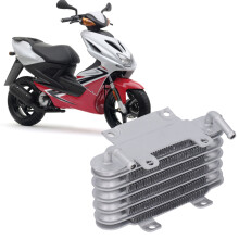 Aluminum Motorcycle Oil Cooler for 50cc-250cc Dirt Bike ATV, 8mm Interface