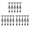 30PCS Adjustable Plastic Sign Holder,Clip-on Style Double Head Display 3