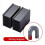 400Pcs Magnetic Label Holders with Data Card Clear Plastic Protectors 5
