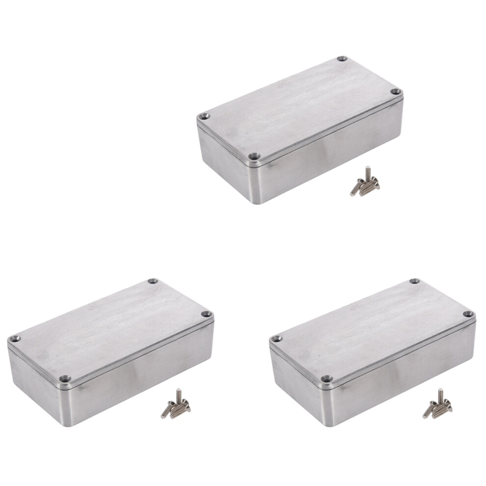 3X Diecast Aluminium Electronics Project Box Case Enclosure Instrument 4851296906363