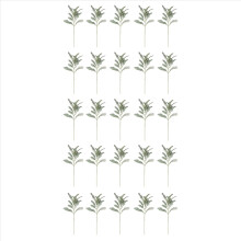 Faux Lambs Ear Stems 25Pcs Flocked Artificial Greenery Solid Fake Leav