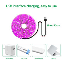 5X LED Grow Light Full Spectrum 5V USB Strip 2835 Phyto Lamps 100cm