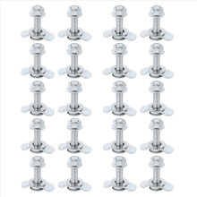 2X Raccords à goujons filetés pour rail en L, fixation à double œillet pour rail en L,