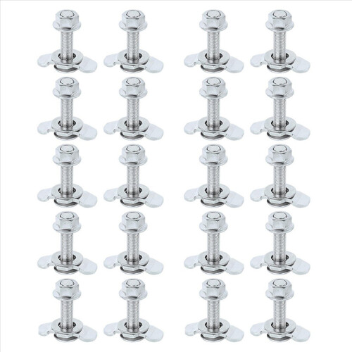 2X L Track Threaded Stud Fittings L-Track Double Lug Fitting Tie Down,