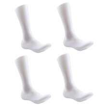 4X Male Legs Feet Foot Mannequin Sock Display Mold Short Stocking,