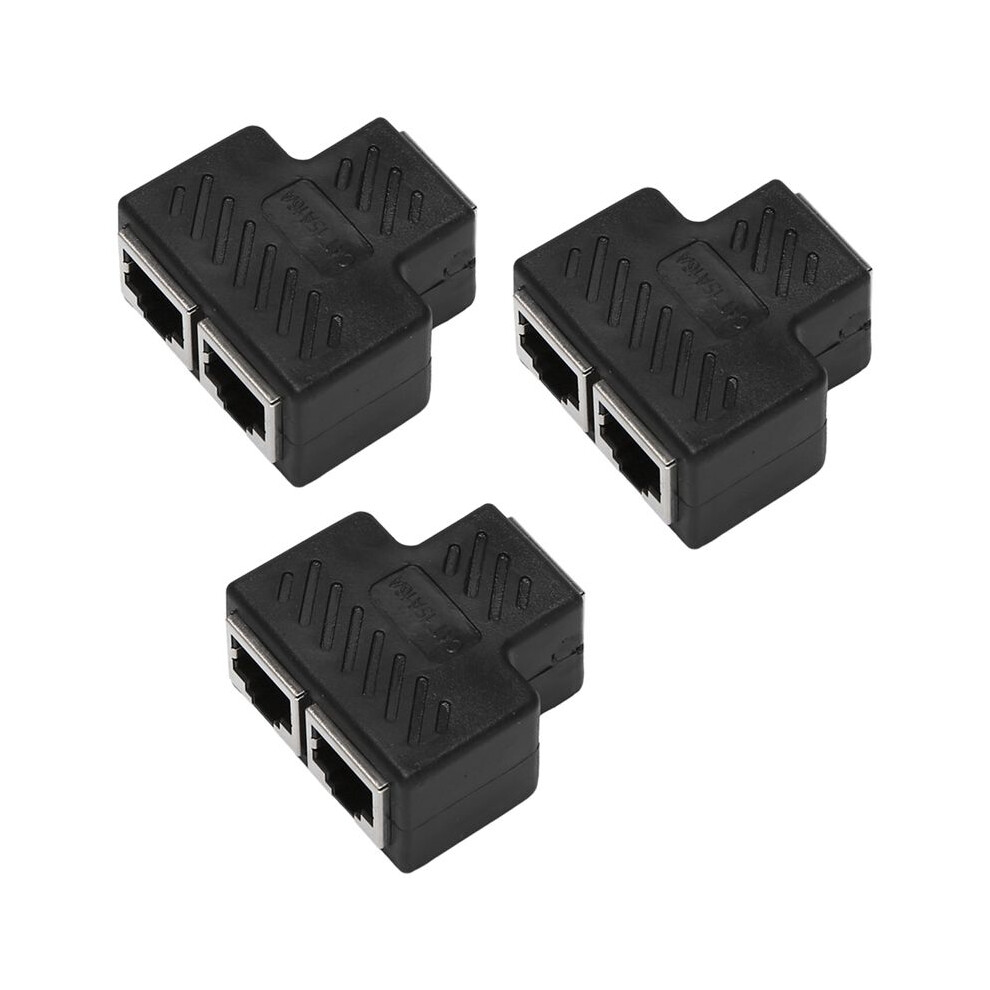 3X 2 Port Rj45 Splitter Adapter Lan Network Ethernet Extender Connecto 4851296906738