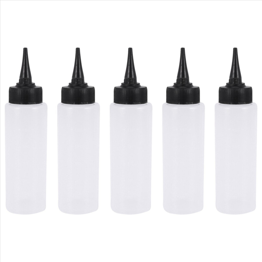 Semoic 5X 150Ml Salon Hair Color Measuring Applicator Bottle Scale Hairdressi