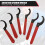12 Pieces Spanner Wrench Set Adjustable Coilover Spanners Hook Wrenche 4