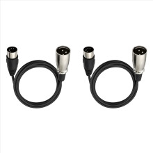 2 cavi audio DIN a 5 pin a XLR 3 per strumenti musicali o cavi