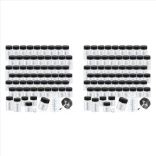 120 stuks retoucheerverfflesjes met applicatorborstel en deksels 2 oz 1 l