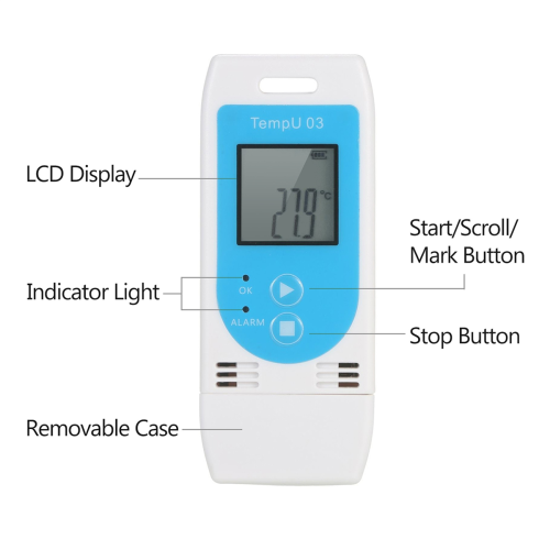 3X TempU 03 USB Temperature Humidity Data Logger Reusable TEMP Datalog 2