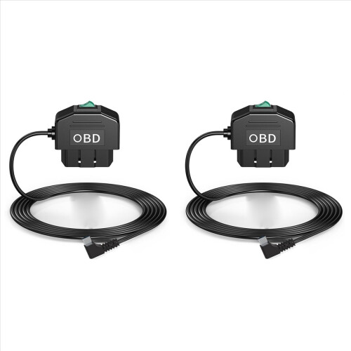 2X Dash Cam OBD Hardwire Kit,Dash Camera USB Type C Kit with Power Cab 1