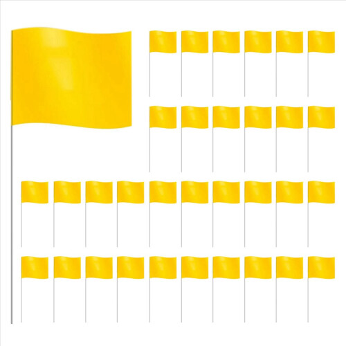 Marking Flags Marker for Lawn 60 Pack, PVC Small Flags,Marking Flags, 1