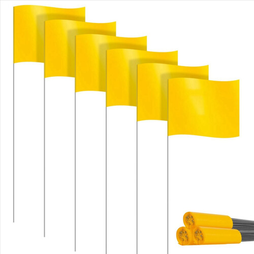 Marking Flags Marker for Lawn 60 Pack, PVC Small Flags,Marking Flags, 2