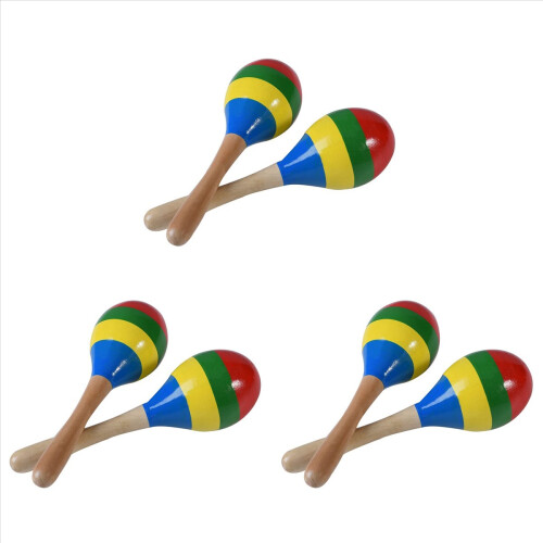 Maracas Hand Percussion Rattles, Ξύλινο Rumba Shaker Μουσικό Όργανο 1