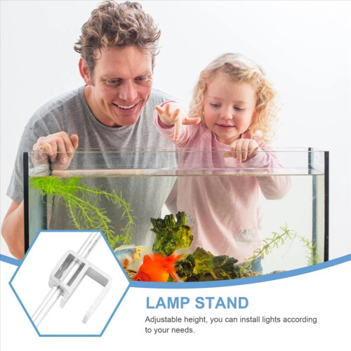 2X Adjustable Tank Mounting Bracket Universal Fish Light Stand Hanging 1