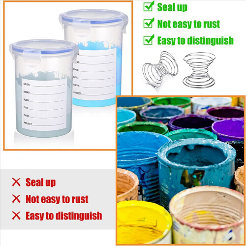 16 Sets Paint Container with Mixing Ball Touch Up Storage Cups for Rep 2