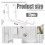 36Pcs Peg Board Hooks, Accessories, Long Hooks Set Metal Storage Tool 5