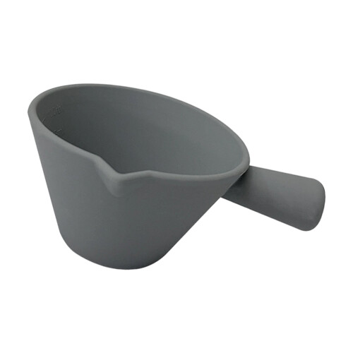 Silicone Brewing Cup with Measurement Marks For Coffee-Gray