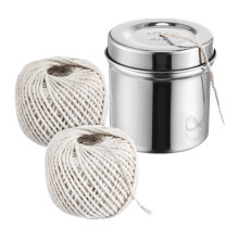Ficelle de boucher en coton épais, 2 rouleaux, avec 1