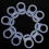 80 Pcs Button Silicone Ring Pacifier Holder Mannequin Clip Adapter Tra 3