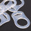 80 Pcs Button Silicone Ring Pacifier Holder Mannequin Clip Adapter Tra 5