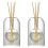 2X Storage Containers Diffuser Aromatherapy Bottle Modern Glass Essent 2