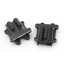 Aluminum Upgrade Parts CNC Diff Cover Black 2pcs for Arrma 1/18 Granite Grom 1/14 Typhon Grom