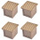 4X Square Loaf Pan with Lid Toast Mold Bread Pullman Cover Non-Stick M 2