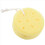 3X Yellow Round Bath Body Shower Soft Sponge with Hanging Loop 4