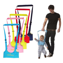 Adjustable Baby Walking Harness with Dual Pulling Lifting Design, Breathable Comfort Fit, Blue