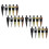 20 Pieces Blank Bottle Stopper with Threaded Post Metal Wine Inserts S 5