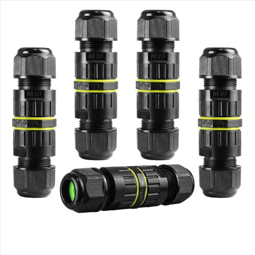 10Pc IP68 Waterproof 2 Way 3-Core Junction Box Electrical Cable Connec 2