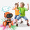 Orange Six Claws Light Up Dancing Robot Toy for Boys 3