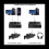 4X 3.5mm Audio Switcher, 2 Input 1 Output/1 Output Splitter One-Key Mu 3