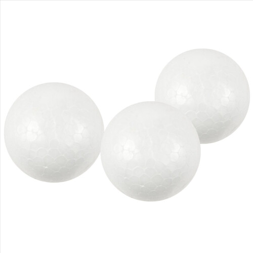 30 x Modelling Craft Polystyrene Foam Ball Sphere 6cm---White 2
