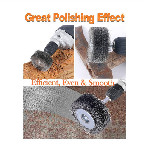 Wire Wheel Brush for Drill Attachment,2 Inch Removal Paint Rust, 0.011 2