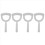 40X Meat Scraper Bone Dust White Poly Remover Square 3