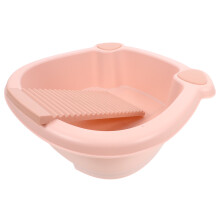 1X Duurzame Plastic Wasbak Met Wasbord Voor Kleding Wassen