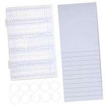 Clear PP Coin Holders Box for Coin Collection Storage Display, Durable Scratch Resistant Design