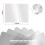 Clear Flexible Plastic Cutting Board Mats Set, Frosted Kitchen 17.5 x 5