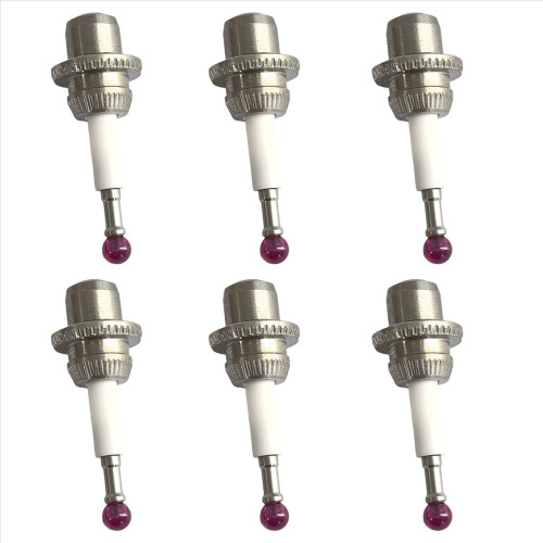 6x 3D-sensor 80.362.00 Touch Probe Stylus M3 4mm Ruby Ball Ceramic Ste 1