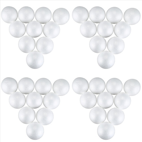 40 x Modelling Craft Polystyrene Foam Ball Sphere 10cm---White 2