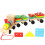 Wooden Pull Along Train with Shape and Color Sorting Blocks for Toddler Learning and Play 1
