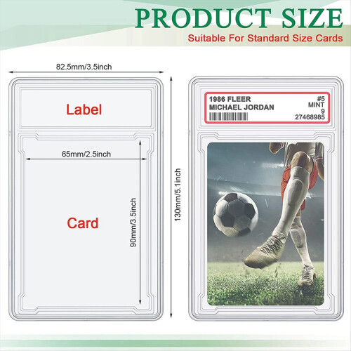 30 Pcs Trading Cards Protector Case Acrylic Clear Graded Card Holders 2