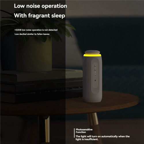 2X 300m³ Wall Plug Aroma Diffuser with Sensor Night Light Smart Blueto 2