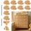 Boho Dresser Knobs- 24 Pack Beech Wood Drawer Knobs Cloud-Shaped Woode 3