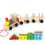 Wooden Pull Along Train with Shape and Color Sorting Blocks for Toddler Learning and Play 2