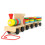 Wooden Pull Along Train with Shape and Color Sorting Blocks for Toddler Learning and Play 3